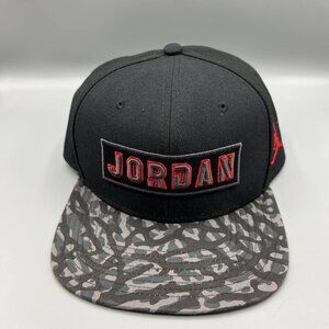 Air Jordan Hat‎ Men Black Gray Camo Embroidered Logo Jumpman Snap Back Cap
